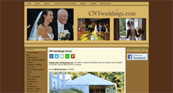 Desktop Screenshot of cnyweddings.com